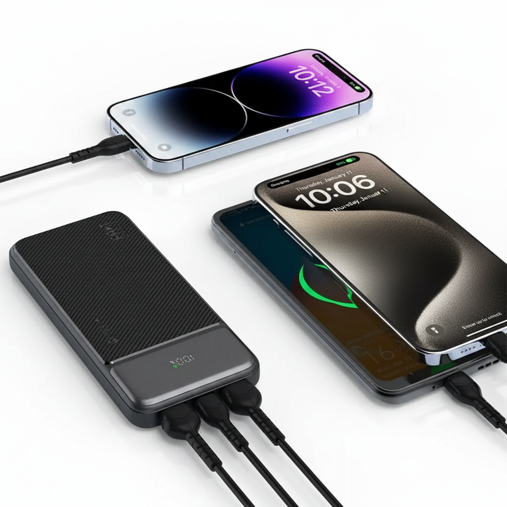 DEVIA Smart Series PowerBank 10000mAh fond blanc