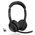 Jabra Evolve2 55 Duo – Casque Bluetooth sans fil USB-A certifié Microsoft Teams