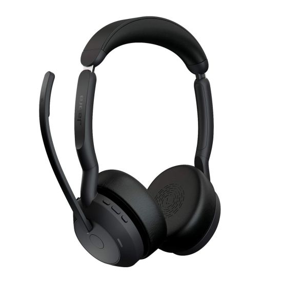 Jabra Evolve2 55 Duo – Casque Bluetooth sans fil USB-A certifié Microsoft Teams