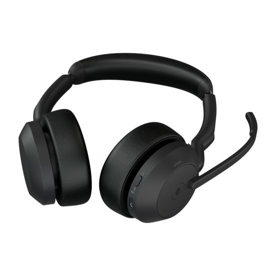 Jabra Evolve2 55 Duo – Casque Bluetooth sans fil USB-A certifié Microsoft Teams