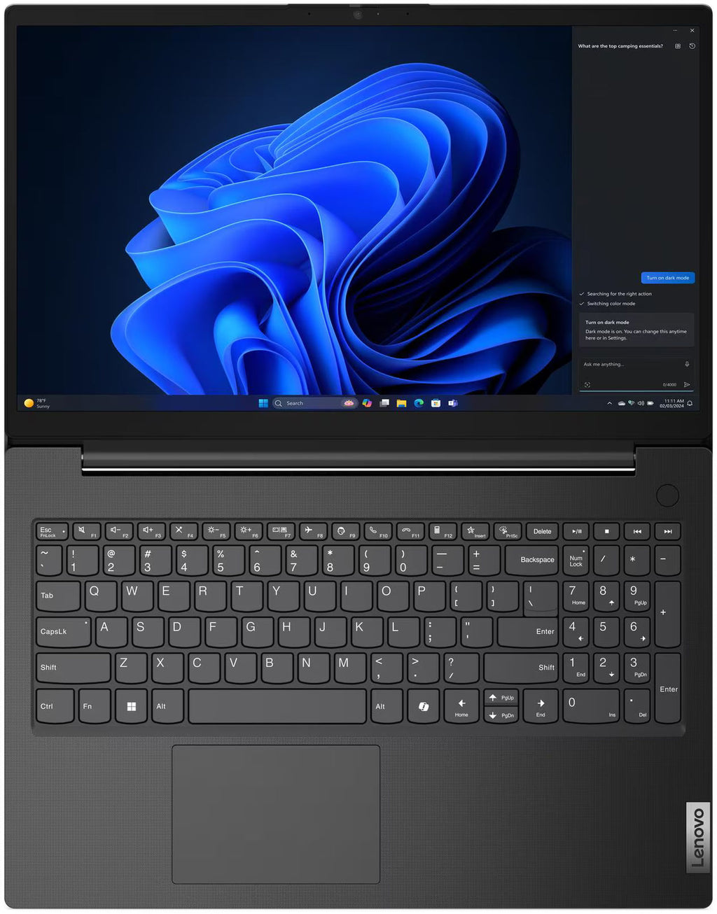 Lenovo V15 G5 i3-1315U 16Go/512Go W11H - Noir
