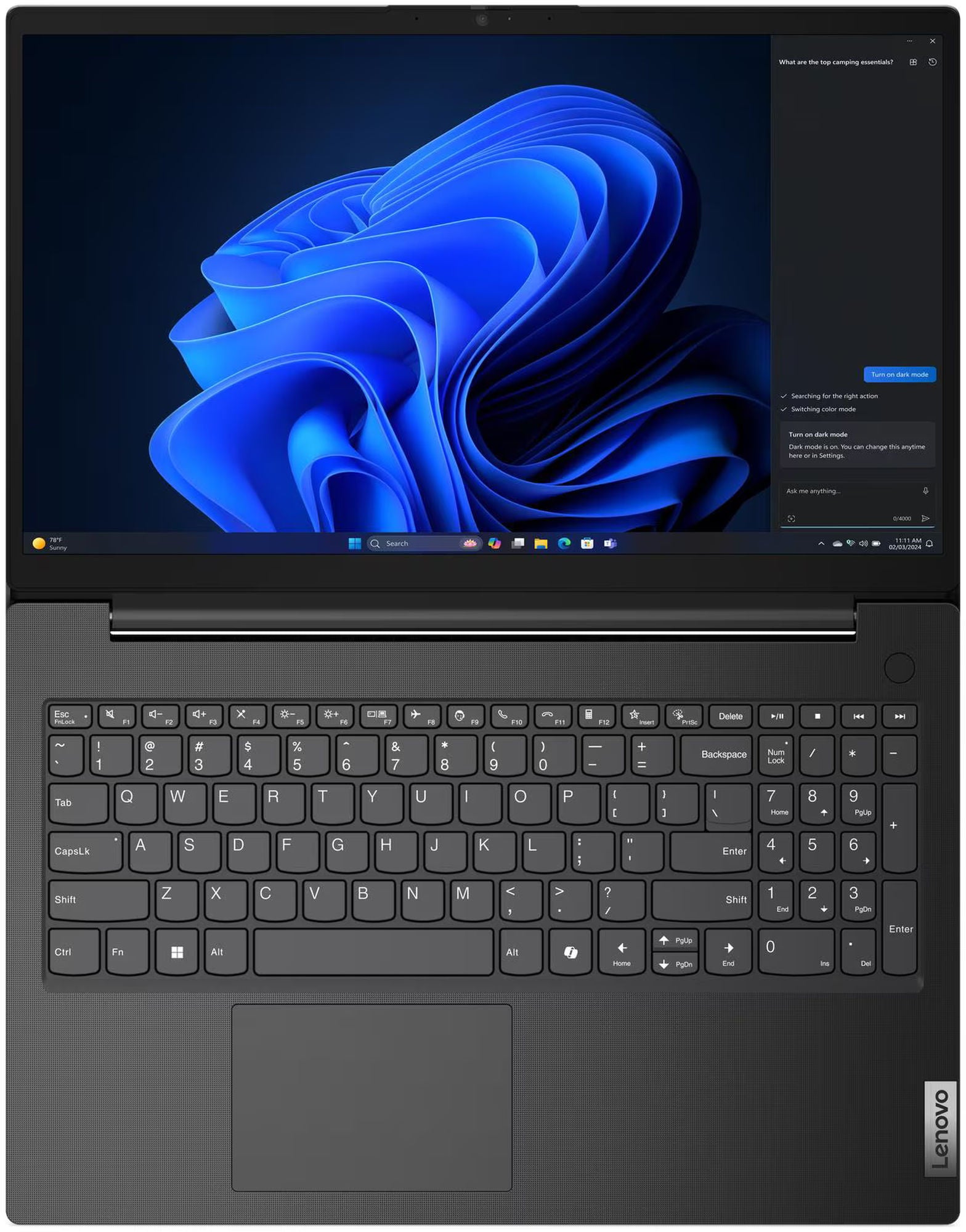 Lenovo V15 G5 i3-1315U 16Go/512Go W11H - Noir