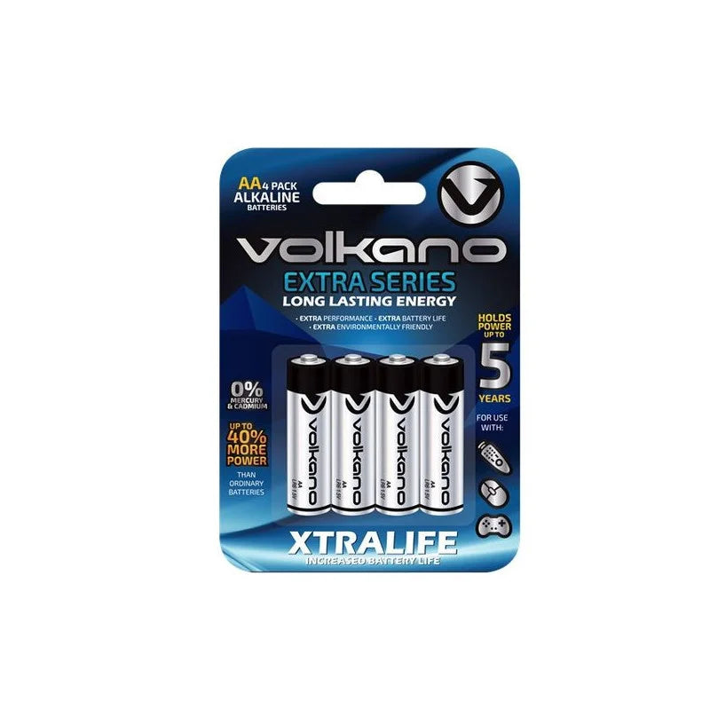 VOLKANO VK-8100-BL Blister de 4 piles Type AA LR06