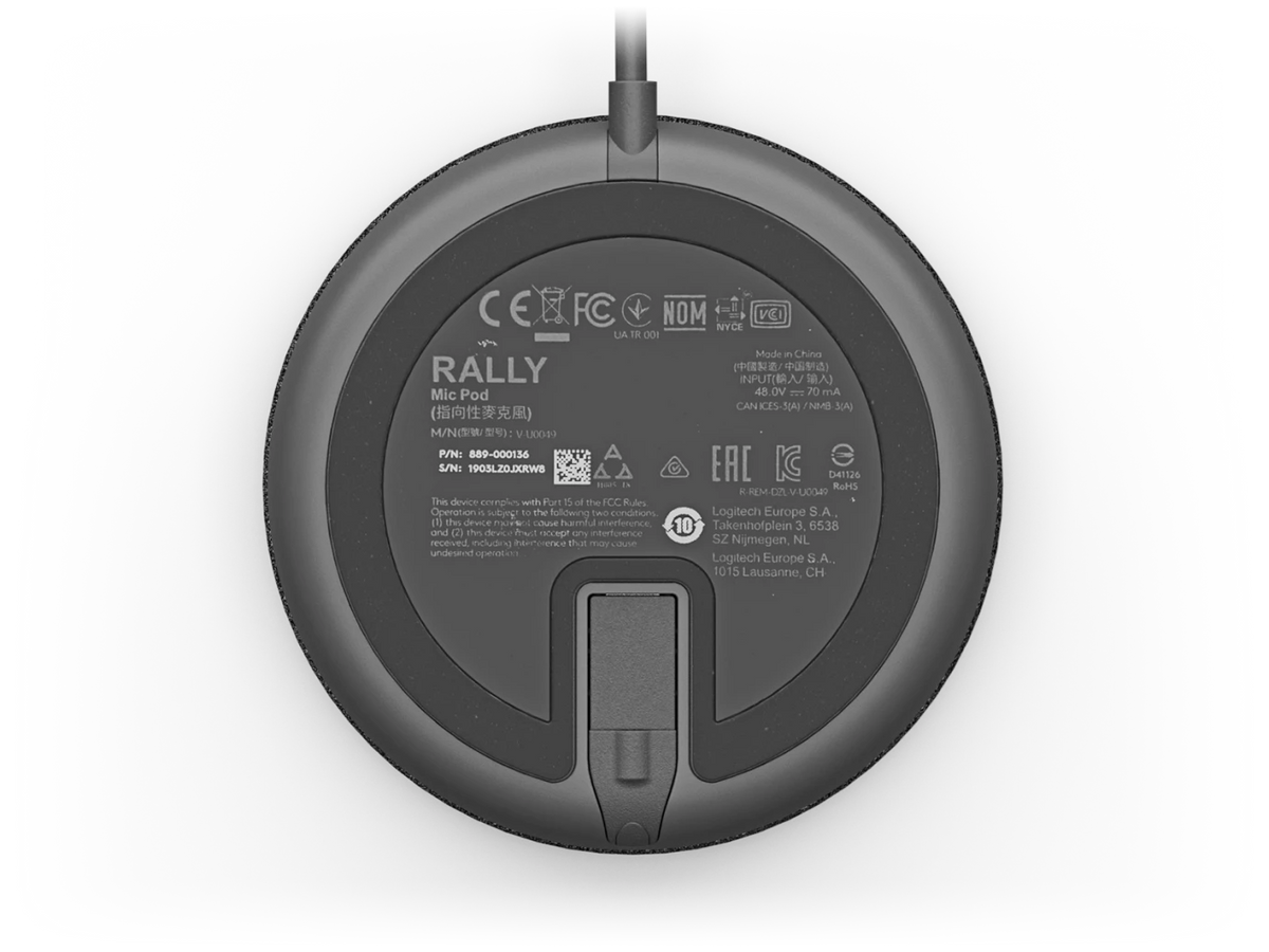 Micro-Pod USB Logitech Rally – Noir