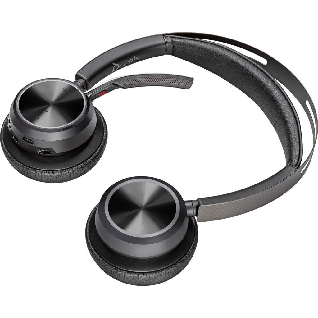Poly Voyager Focus 2 – Casque Bluetooth + Adaptateur USB + Station de charge