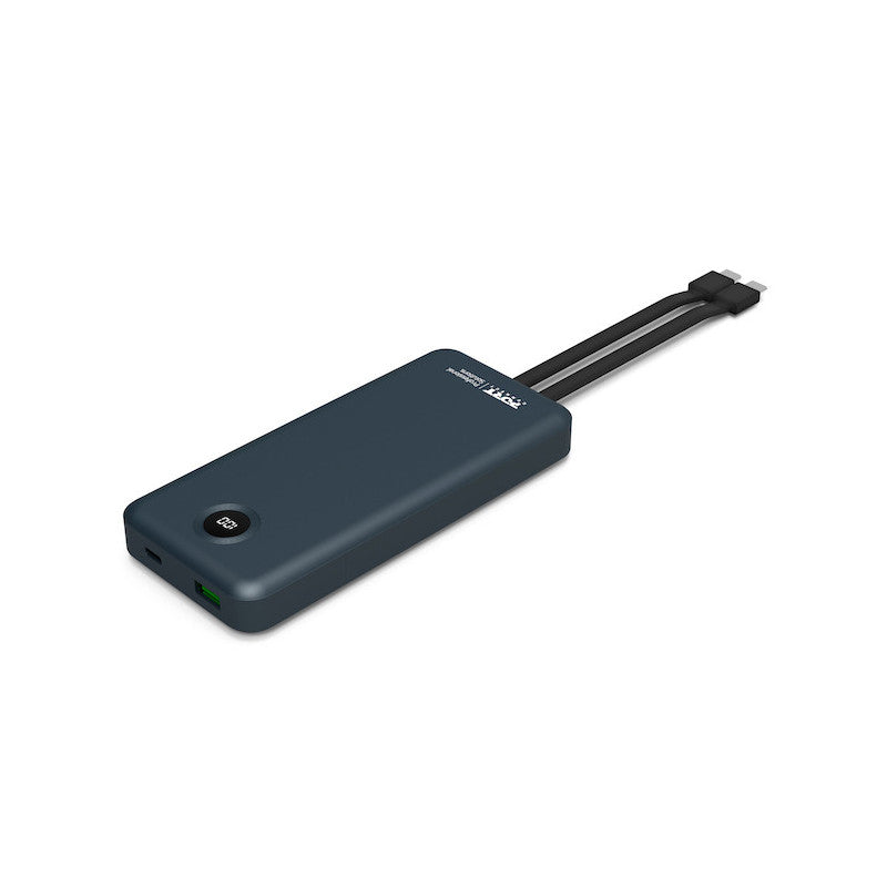 Batterie externe 10 000 mAh – 2 câbles intégrés (USB-C & Lightning)
