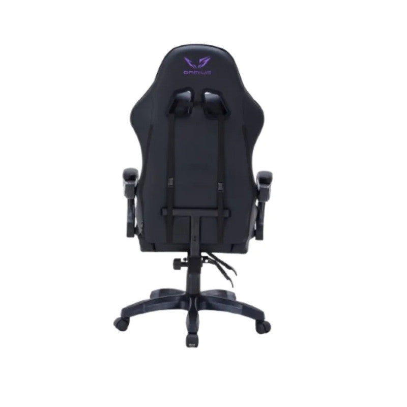 Fauteuil gaming GAMIUM Altar, finition PU diamant, accoudoirs fixes,