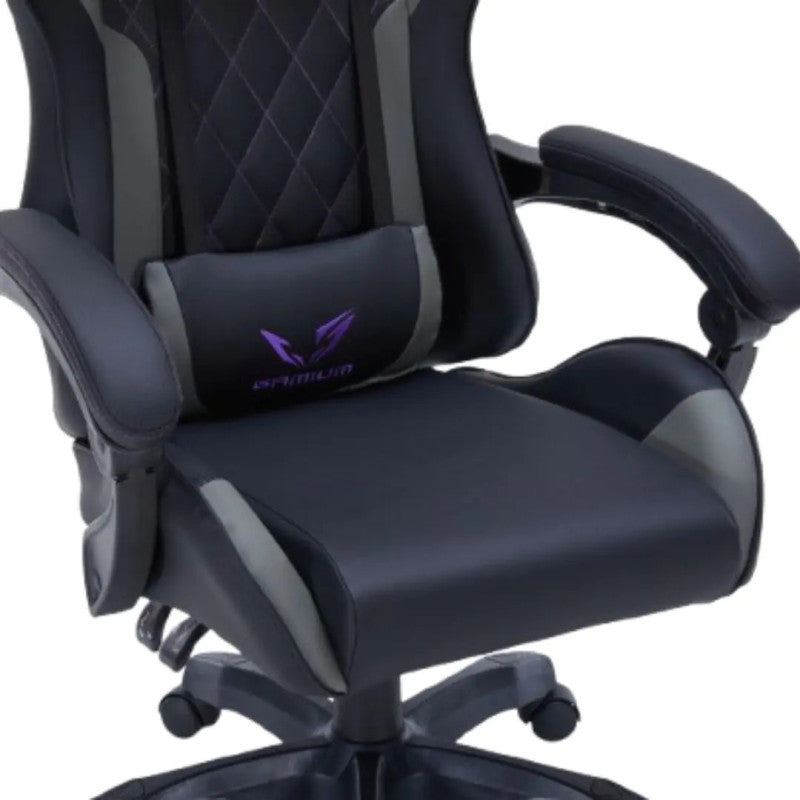 Fauteuil gaming GAMIUM Altar, finition PU diamant, accoudoirs fixes,