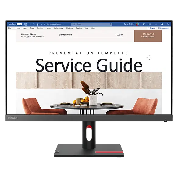 Lenovo TV S24i-30 – Écran 23.8" FHD 100Hz HDMI VGA
